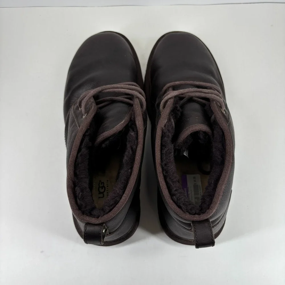 UGG Neumel Men's US‎ 13 China Tea Leather Wool Lined Casual Chukka Boot 1008908